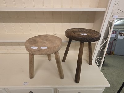 Lot 23 - Two wooden stools