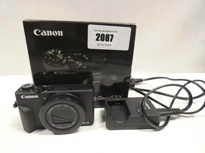 Lot 2087 - Canon PowerShot G7 X Mark III digital camera