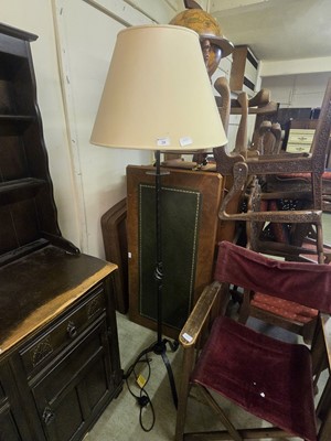 Lot 28 - A metalwork standard lamp