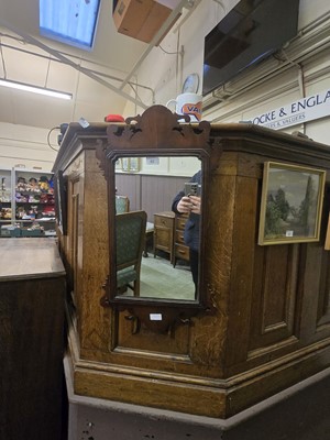 Lot 40 - A 19th century mahogany framed wall mirror