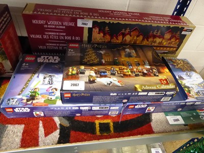 Lot 2067 - 2 Lego Star Wars advent calendars (75395),...