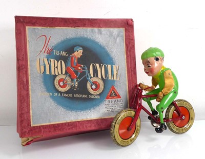 Lot 201 - A Tri-ang Gyro Cycle toy, boxed