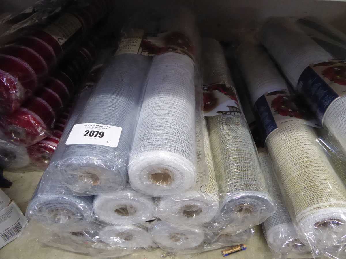 Lot 2079 - Five 2 piece packs of mesh ribbon