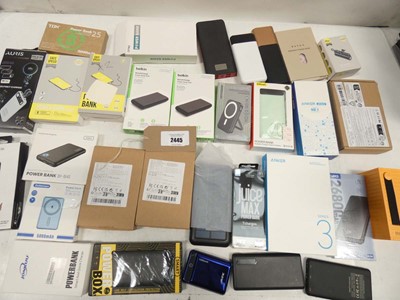 Lot 2445 - Selection of various portable power banks