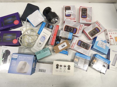 Lot 2448 - Mixed electricals, accessories and spares