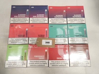 Lot 2449 - 12x 10-Packs of Sike Crystal disposable vapes,...