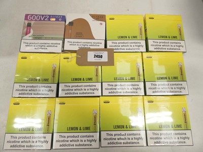 Lot 2450 - 10x 10-Packs of Sike Crystal Lemon & Lime...