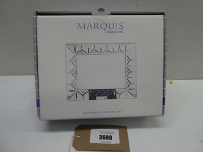 Lot 3688 - Marquis by Waterford Markham picture frame 5 x 7