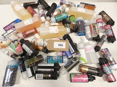 Lot 2465 - Quantity of vape flavours and base liquids...