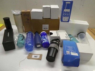 Lot 3957 - Water bottles, travel mugs, coffee mugs and...