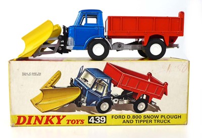 Lot A Dinky 439 Ford D800 snow plough and tipper...