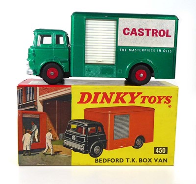 Lot A Dinky 450 Bedford TK box van, 'Castrol', boxed