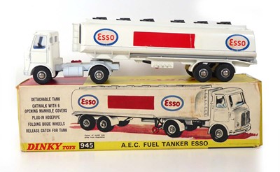 Lot A Dinky 945 AEC fuel tanker 'Esso', boxed