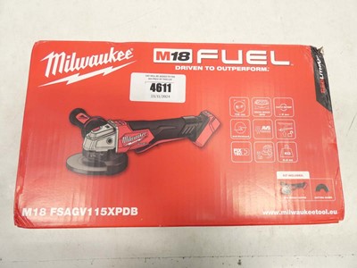 Lot 4611 - Milwaukee M18 FSAGV115XPDB cordless angle grinder