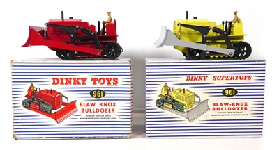 Lot Two Dinky 961 Blaw Know bulldozers, both with...