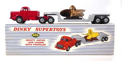 Lot A Dinky 986 Mighty Antar low loader with...