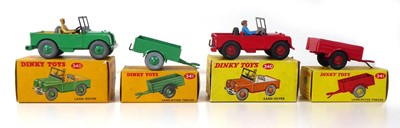 Lot Four Dinky models: 340 Land Rover x 2 and 341...