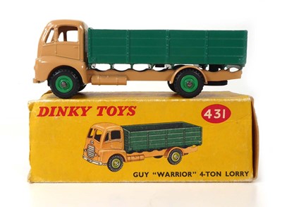 Lot A Dinky 431 Guy Warrior 4-ton lorry, yellow box