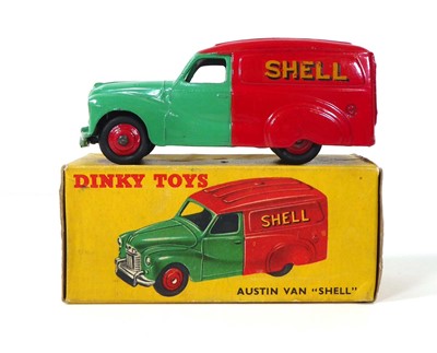 Lot A Dinky 470 Austin van 'Shell', yellow box