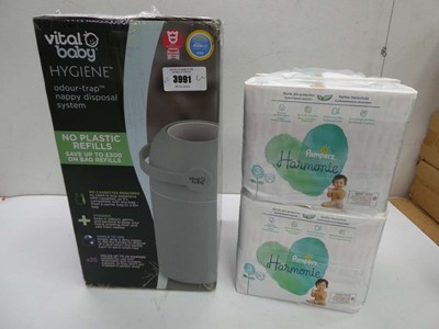 Lot 3991 - Vital Baby Hygiene nappy disposal system and 4...