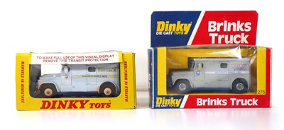 Lot Two Dinky 275 Brinks trucks, both boxed (2)