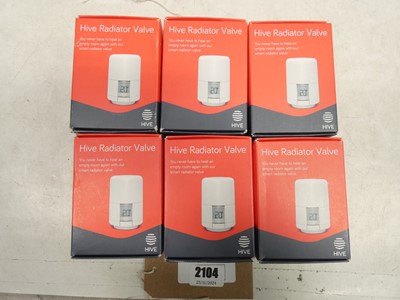 Lot 2104 - 6 *sealed* Hive radiator valves