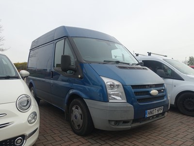 Lot 4006 - 2007 Ford Transit 110 T280S FWD Van in blue,...