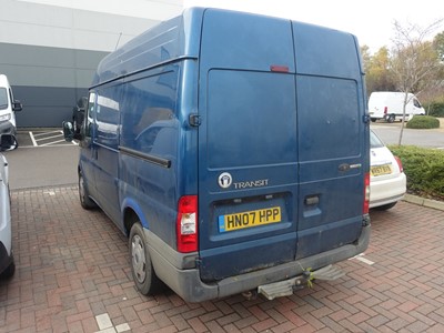 Lot 4006 - 2007 Ford Transit 110 T280S FWD Van in blue,...