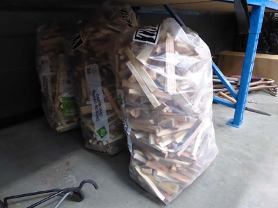 Lot 4063 - 3 large bags of kindling