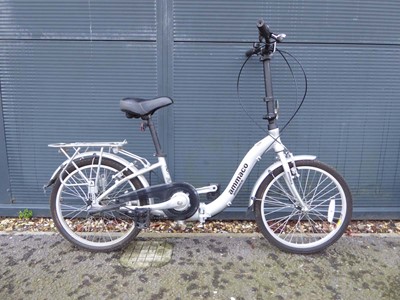 Lot 4024 - Ammaco silver folding bicycle