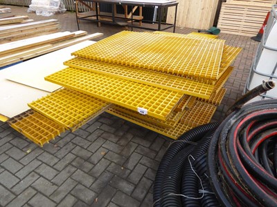 Lot 4170 - Pallet of GRP sheets in various lengths and sizes