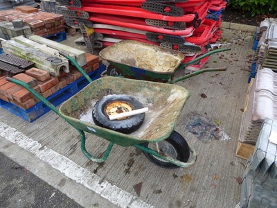 Lot 4183 - 2 metal wheelbarrows