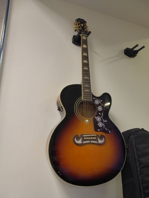 Lot 2155 - Epiphone EJ-200SCE acoustic electric guitar...