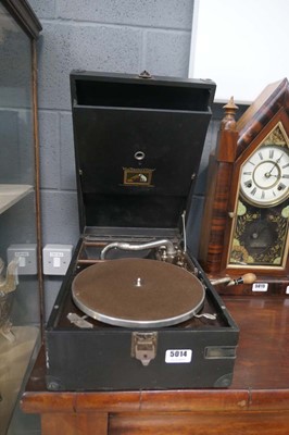 Lot 5014 - His Master's Voice wind up gramophone