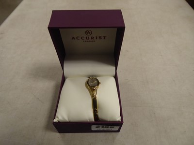 Lot 2106 - Accurist ladies wristwatch, boxed with white...