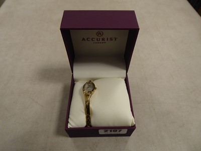 Lot 2107 - Accurist ladies wristwatch, boxed with white...