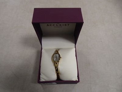 Lot 2110 - Accurist ladies wristwatch, boxed with white...