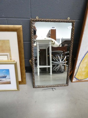 Lot 5068 - 3 mirrors in natural wood and gilt frames