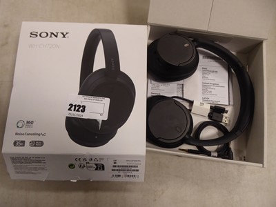 Lot 2123 - Boxed pair of Sony WHCH720N noise cancelling...