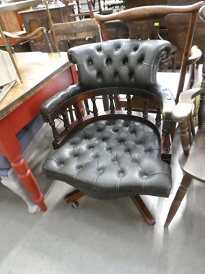 Lot 5128 - Bow back swivel armchair