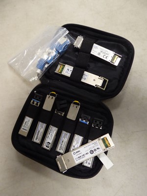 Lot 2145 - Bag containing JDSU transceivers