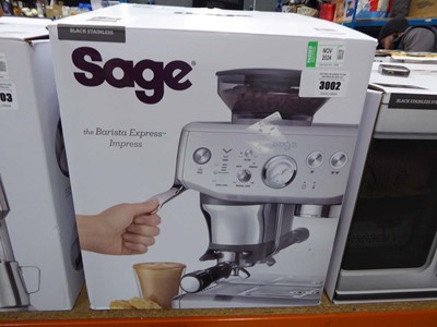 Lot 3002 - Sage Barista Express coffee machine