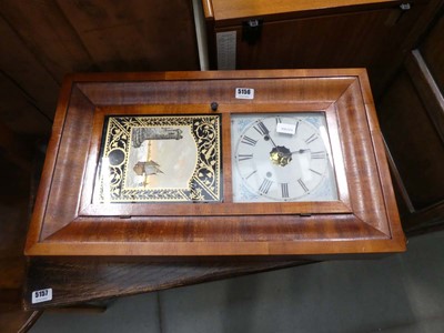 Lot 5156 - American drop dial wall clock