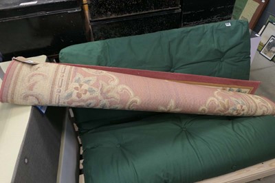 Lot 5197 - (2) Pink Chinese carpet