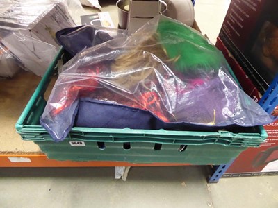 Lot 3049 - Bag of various wigs plus tray of mixed...