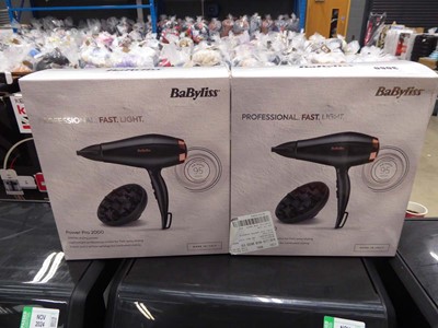 Lot 3060 - 2 Babylis hair dryers