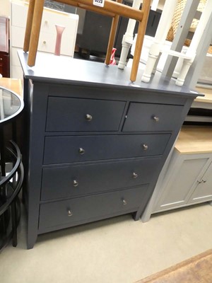 Lot 5226 - Contemporary painted chest of 2 over 3 drawers