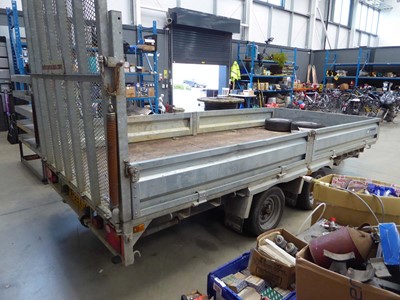 Lot 4246 - 3500kg Indespension twin axle plant trailer...