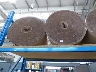 Lot 4259 - 2 large rolls of cardboard packaging material