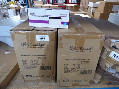 Lot 4269 - 2 boxes of Knightsbridge LED lighting